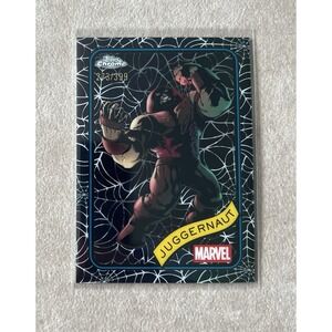 2025 Topps Chrome Marvel #146 Juggernaut /399 Spider Web‎ Parallel Card